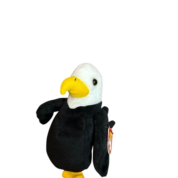 Ty Baldy Black and White Plush Eagle - Picture 5 of 8